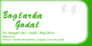 boglarka godal business card